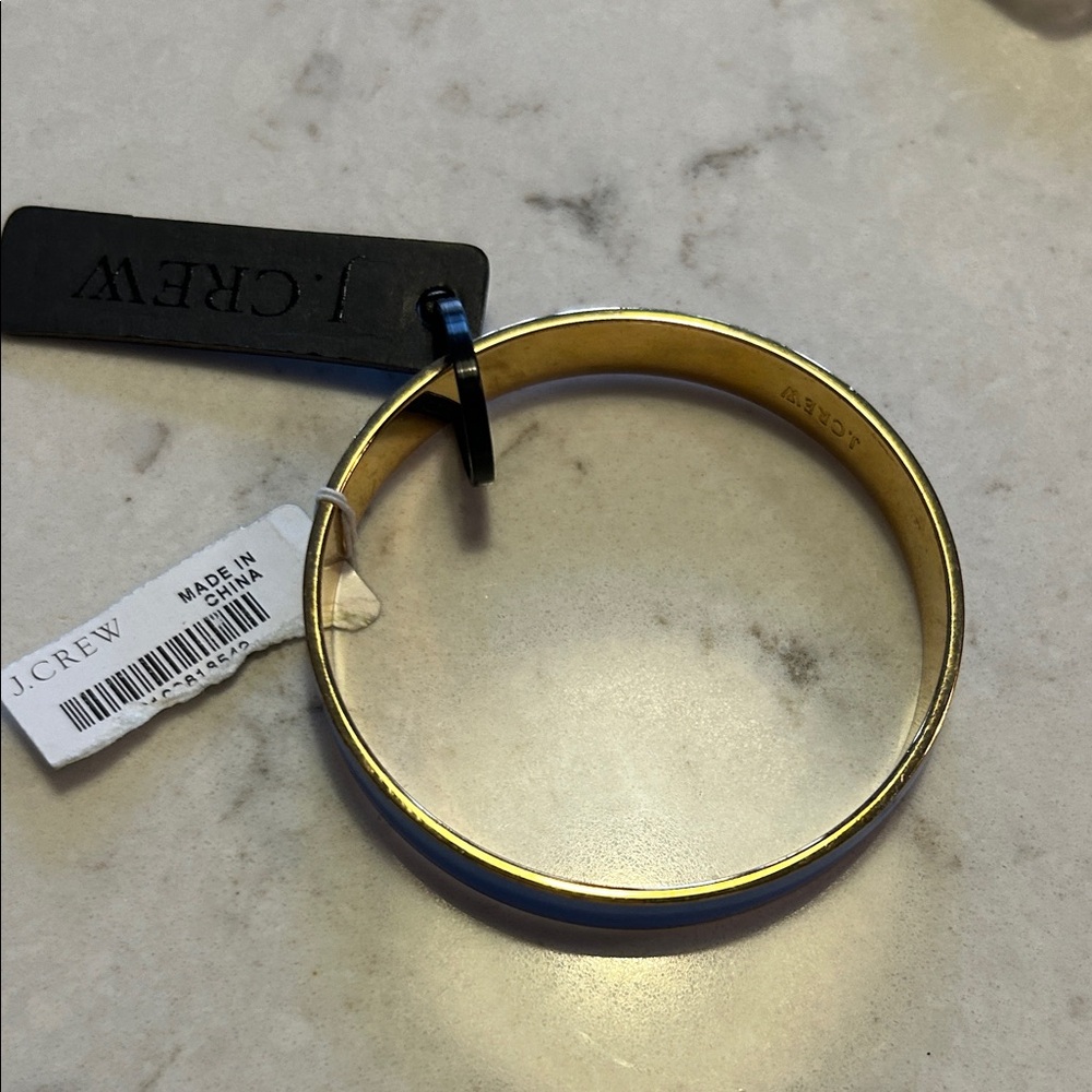J.Crew Gold and Navy Bangle